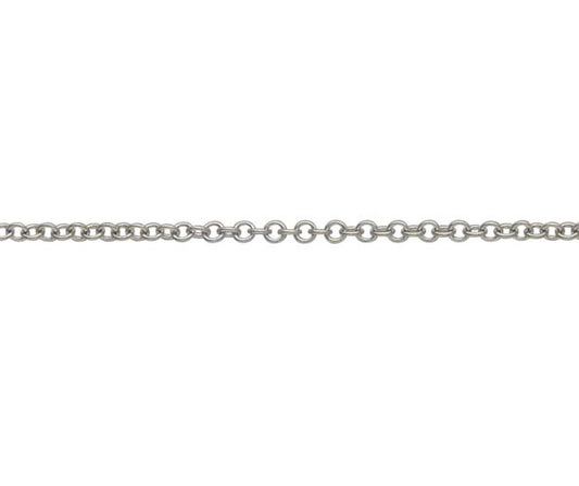 9ct White Gold 18" Trace Chain