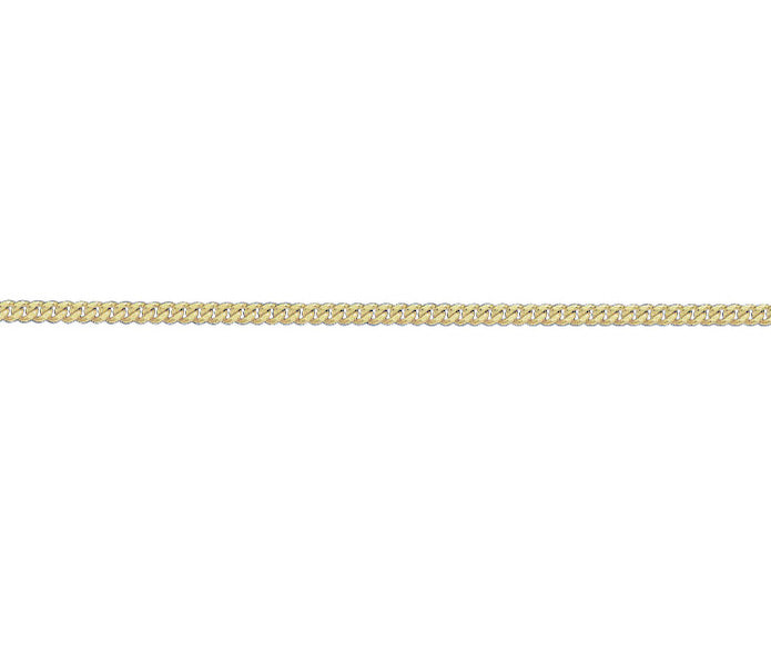 9ct Yellow Gold Flat Curb Chain 20"