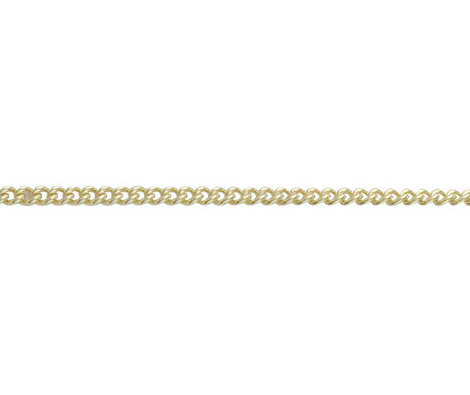9ct Yellow Gold Round Curb Chain 20"