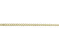 9ct Yellow Gold Round Curb Chain 20"