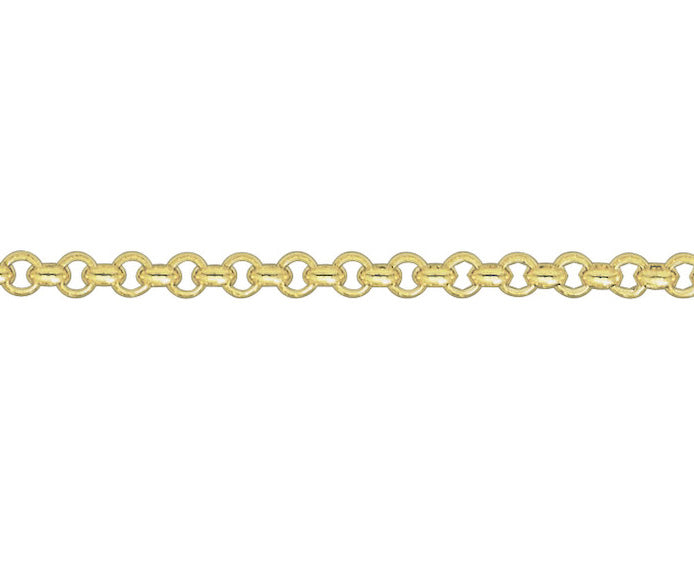 9ct Yellow Gold Heavy Round Belcher Chain 20"