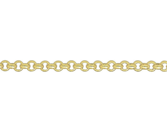 9ct Yellow Gold Heavy Round Belcher Chain 20"