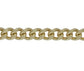 9ct Yellow Gold Solid Filed Curb Chain 22"