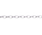 9ct White Gold Oval Filed Belcher Chain 24"