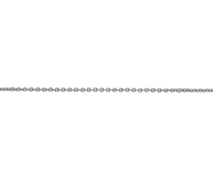 18ct White Gold Trace Chain 18"