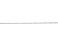 18ct White Gold Twist Curb Chain 16"