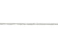 18ct White Gold Twist Curb Chain 18"