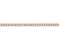 9ct Rose Gold Curb Chain 18"