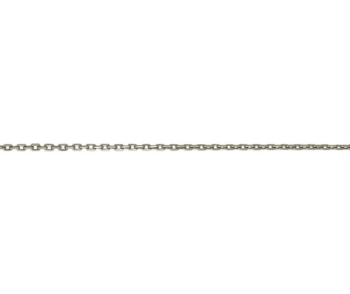 Platinum Diamond Cut Trace Chain 16"