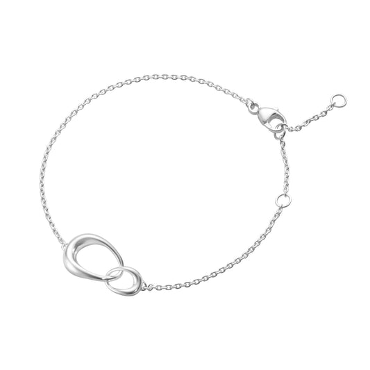 Georg Jensen Offspring Sterling Silver Interlocking Bracelet 10012370