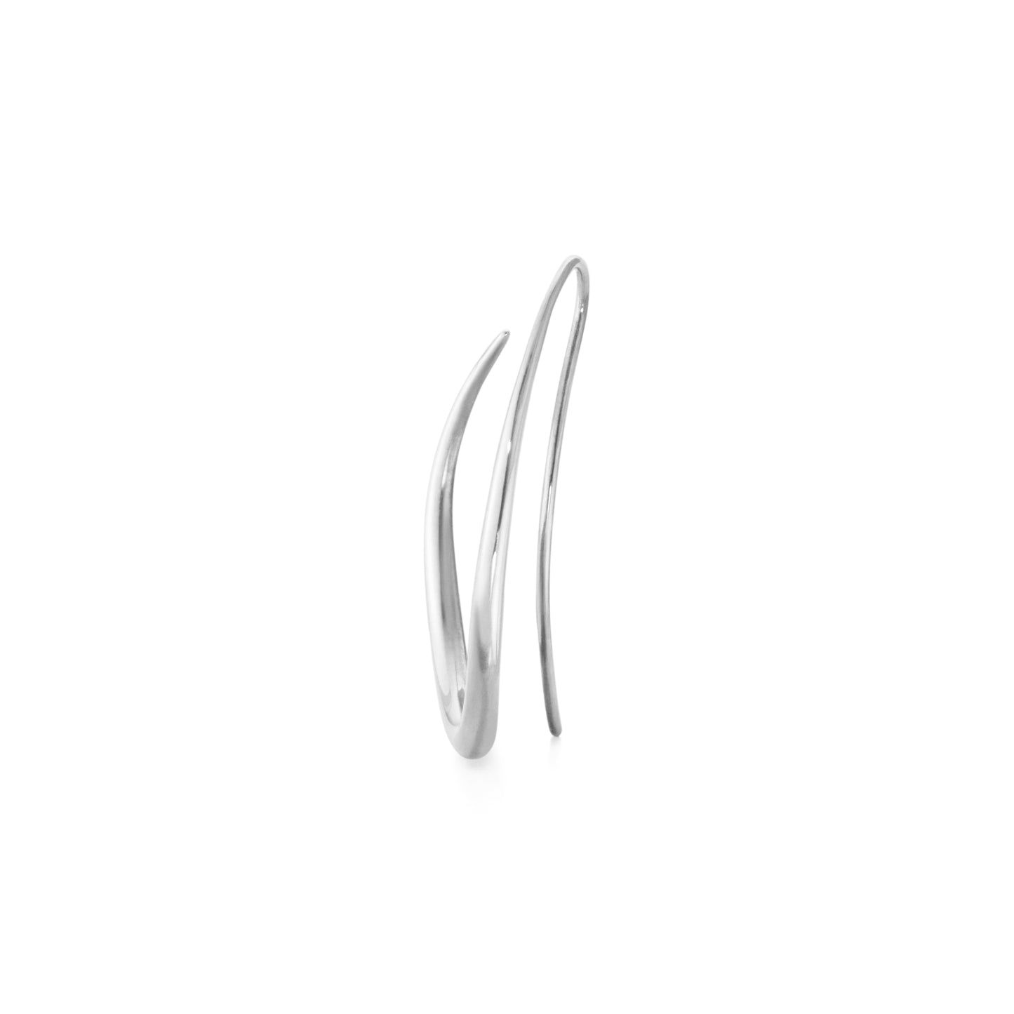 Georg Jensen Offspring Sterling Silver Double Loop Earrings 10012755