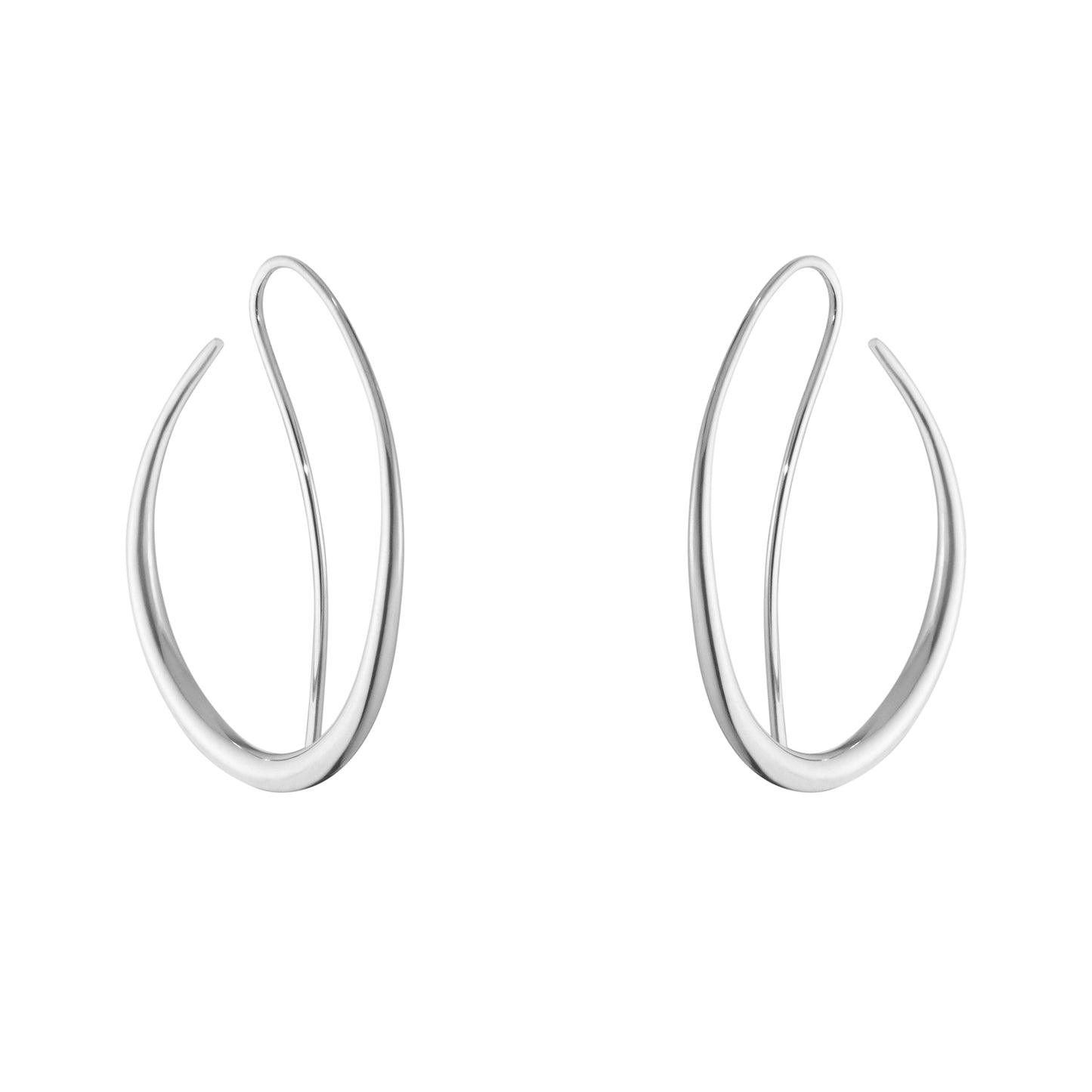 Georg Jensen Offspring Sterling Silver Double Loop Earrings 10012755