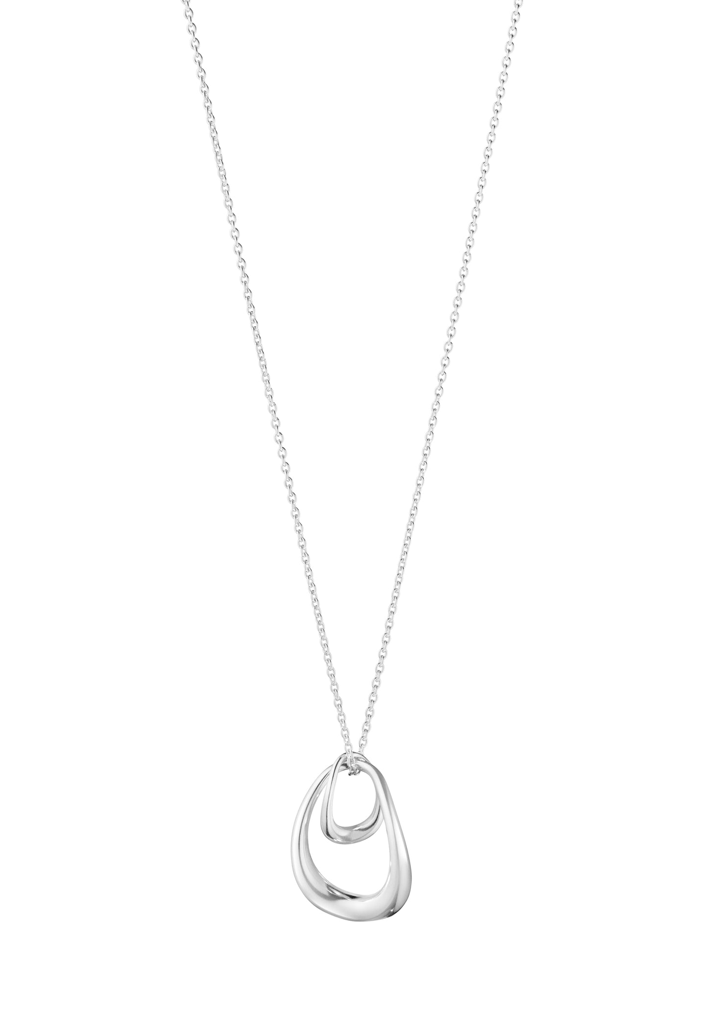 Georg Jensen Offspring Sterling Silver Interlocked Necklace 10012762