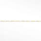 14ct Gold Filled White Enamel Bead Permanent Bracelet