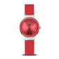 Bering Classic Steel Case Cherry Dial Watch 10129-503