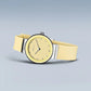 Bering Round Steel Classic Lemon Dial And Strap Watch 10129-600