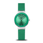 Bering Classic Steel Case Green Dial Watch 10129-808