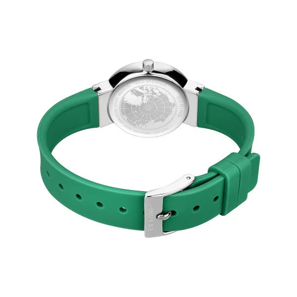 Bering Classic Steel Case Green Dial Watch 10129-808