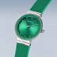 Bering Classic Steel Case Green Dial Watch 10129-808