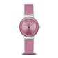 Bering Steel Case Classic Pastel Pink Dial Watch 10129-909