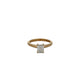 18ct Yellow Gold Laboratory Grown Diamond 1.07ct Emerald Cut Ring Size M