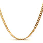 9ct Yellow Gold Semi Hollow 20" Curb Chain