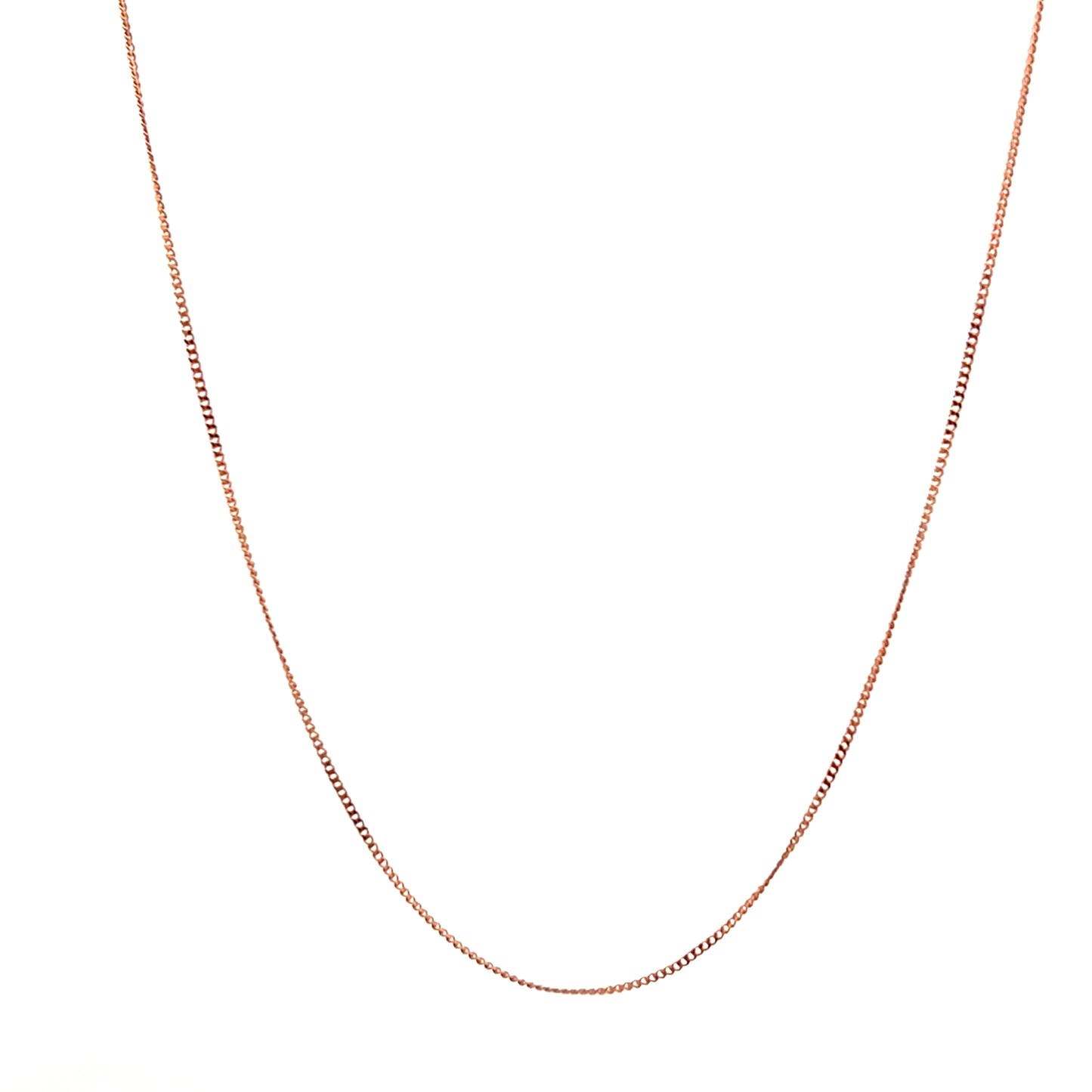 9ct Rose Gold 16-18" Adjustable Curb Chain