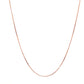 9ct Rose Gold 16-18" Adjustable Curb Chain