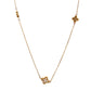 9ct Yellow Gold Mother Of Pearl Triple Quatrefoil Necklace