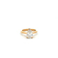 18ct Yellow Gold Laboratory Grown Diamond 2.02ct Pear Cut Three Claw Ring Size L