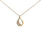9ct Yellow Gold Oval Diamond Four Strand Necklace