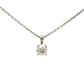 Platinum 1.00ct Brilliant Cut 4 Claw Diamond Pendant