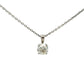 Platinum 1.00ct Brilliant Cut 4 Claw Diamond Pendant