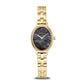 Bering Classic Yellow Gold Plated Dark Mother of Pearl Oval Face Bracelet Watch 11020-732