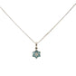 18ct White Gold Aquamarine and Diamond Pendant