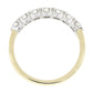 18ct Yellow Gold 0.62ct Seven Brilliant Cut Diamond Ring