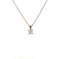 18ct White Gold 0.42ct Princess Cut Diamond Pendant