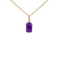 9ct Gold Amethyst Crystal Pendant