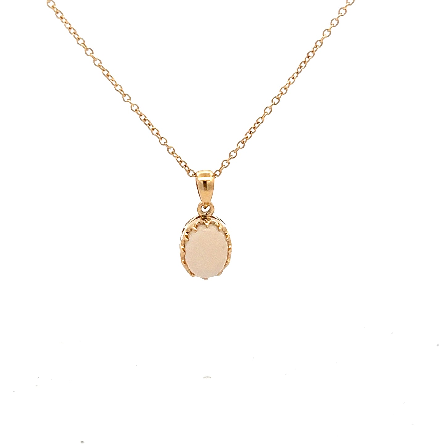 9ct Yellow Gold Opal Necklace