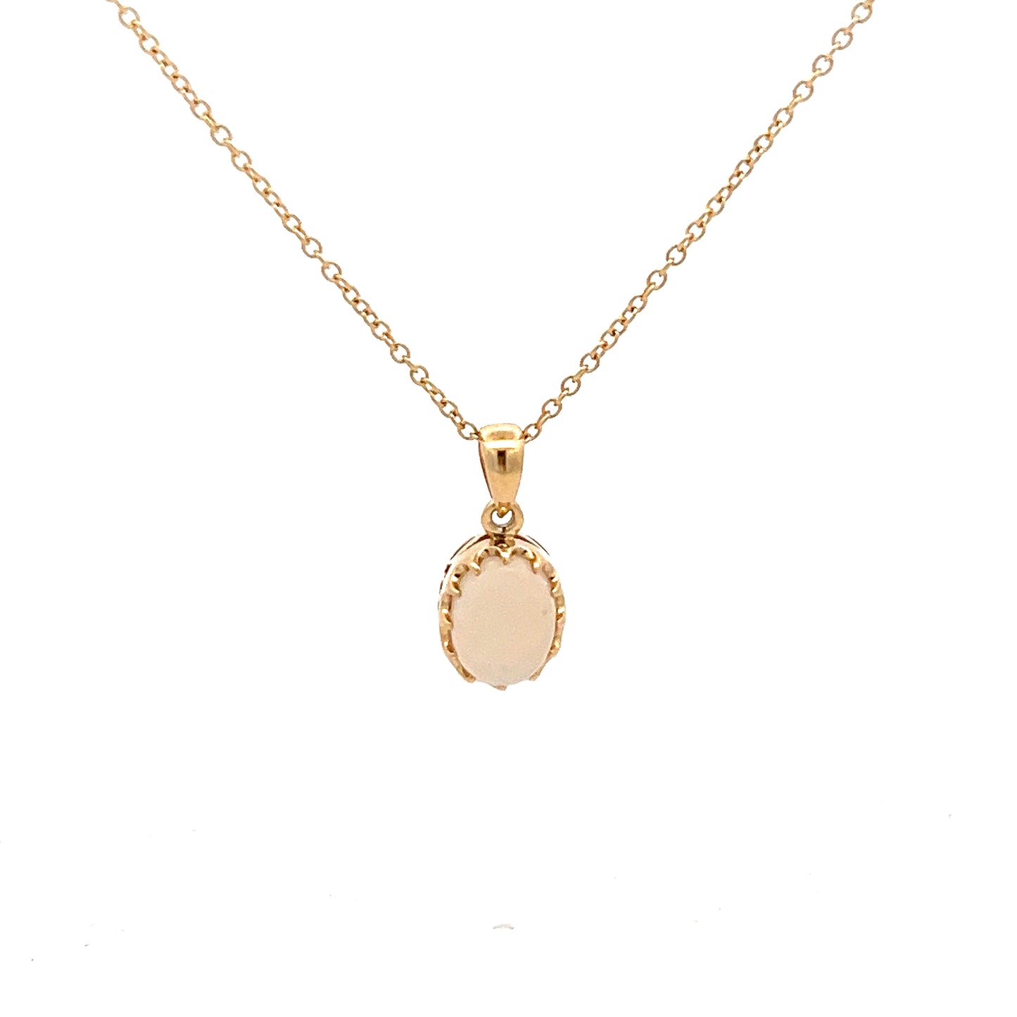 9ct Yellow Gold Opal Necklace