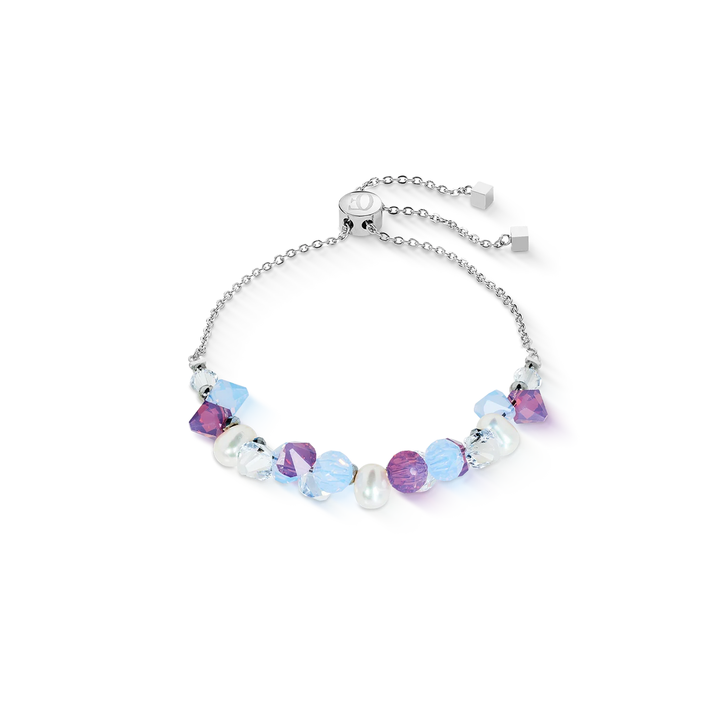 Coeur De Lion Dancing Crystals Lilac, Blue and Fresh Water Cultured Pearl Bracelet
