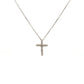 18ct White Gold Brilliant Cut Diamond Cross Necklace
