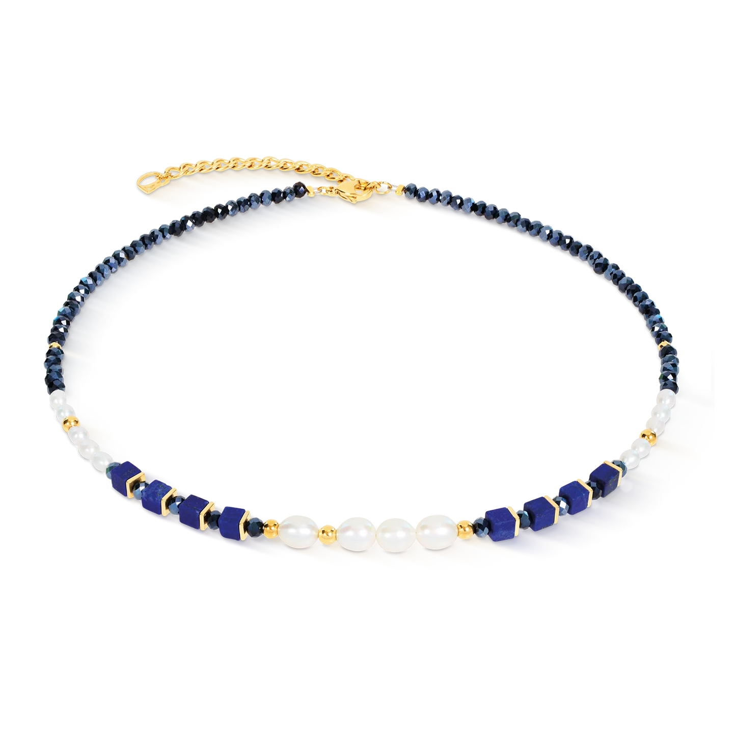 Coeur De Lion Necklace Cosmic Pearls Midnight Gold