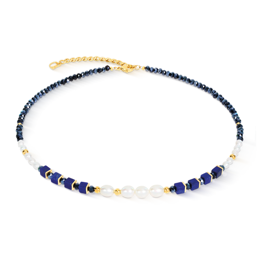 Coeur De Lion Necklace Cosmic Pearls Midnight Gold