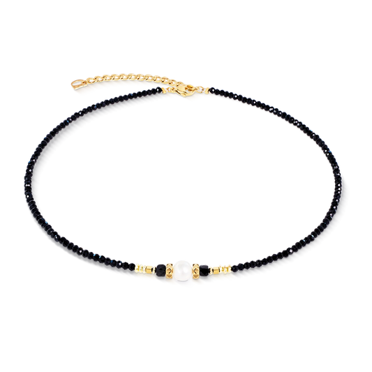 Coeur De Lion Necklace Astoria Noir Pearl Gold
