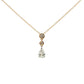 9ct Yellow Gold Laboratory Grown Diamond Pear and Brilliant Cut Necklace