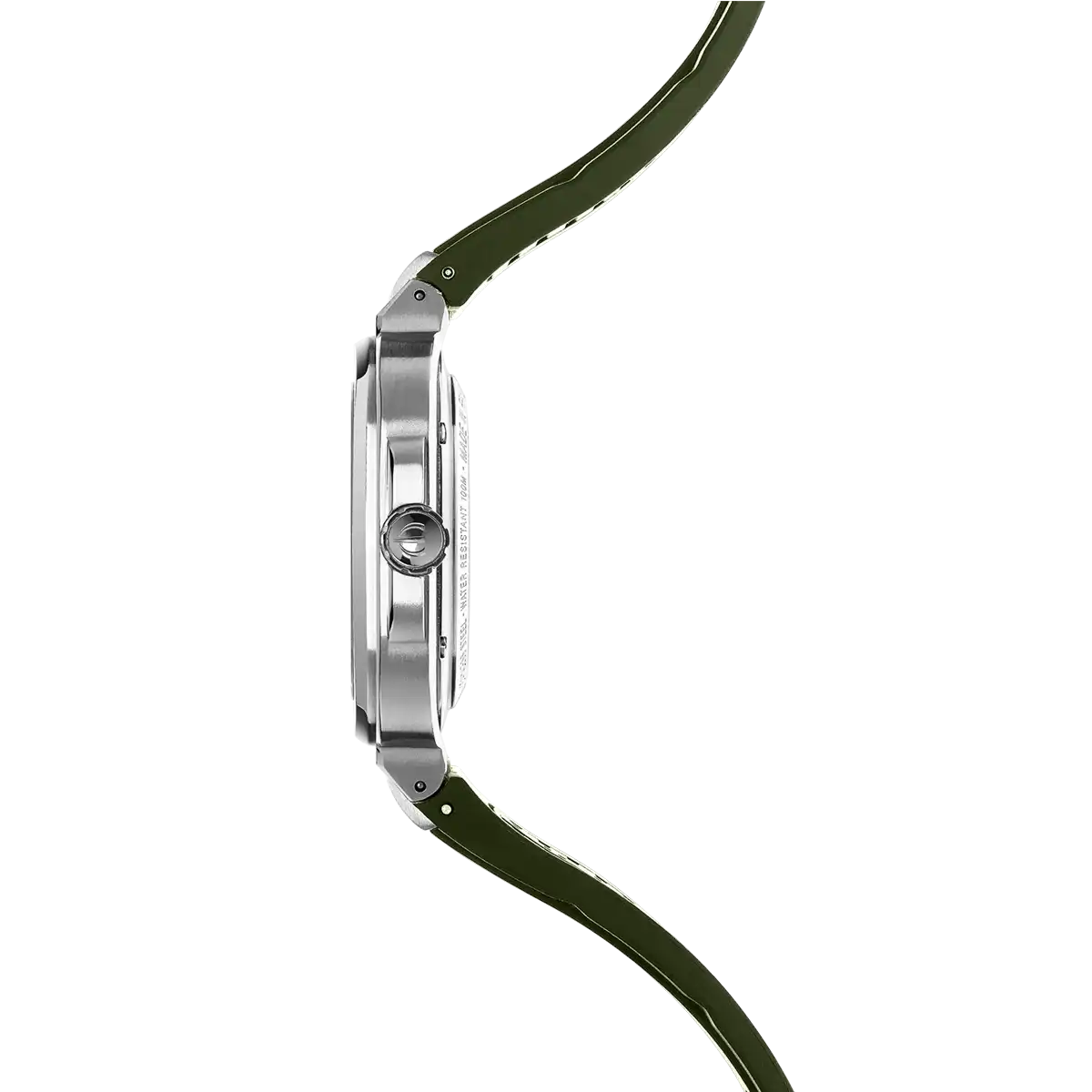 Herbelin Cap Camarat Quartz Green Dial and Rubber Strap Watch 12246A116CK