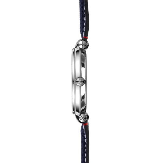 Herbelin Newport 100m Round Blue Dial and Blue Strap Watch  12288A15BL