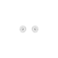 Georg Jensen Sterling Silver Daisy 11mm White Enamel Stud Earrings