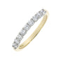 18ct Yellow Gold Nine Brilliant Cut Diamond Eternity Ring